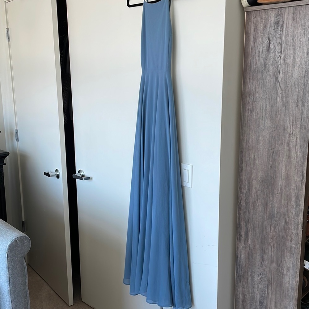 Slate blue maxi dress from Lulu’s. Size medium